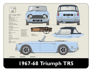 Triumph TR5 1967-68 Mouse Mat